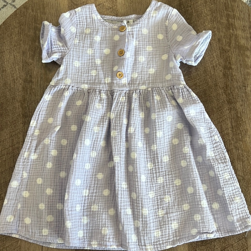 Little Girl Polka Dot Dress 5T